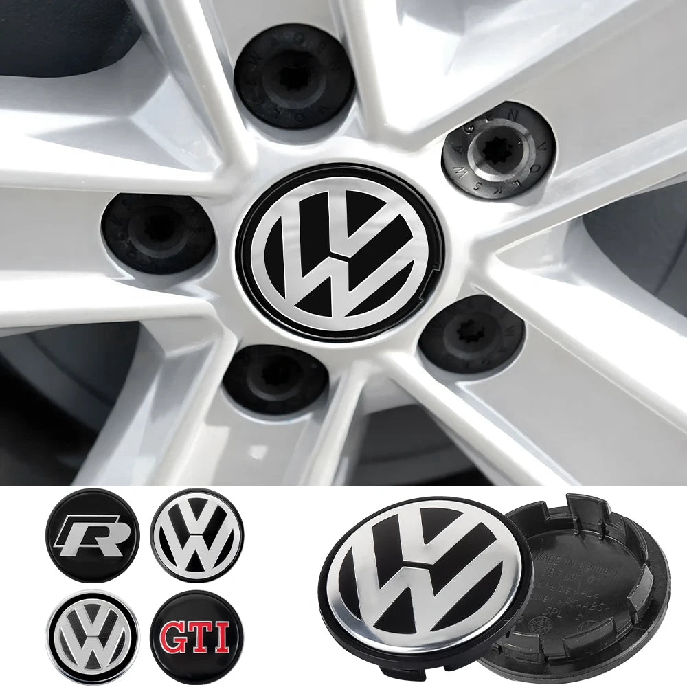 Stilvolle Radnabenkappen im VW-Design – 4 Stk.