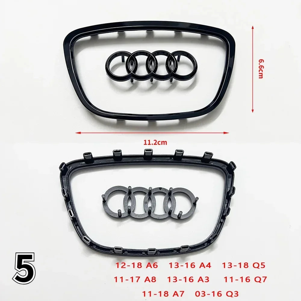 Stilvolle Logos für AUDI Lenkräder