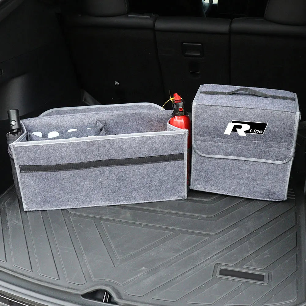 Faltbare Kofferraumbox im VW-Design